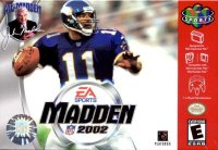 Madden 2002 Nintendo 64  box art